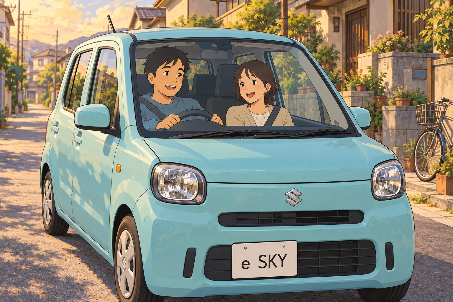 Счастливая пара в Suzuki e SKY