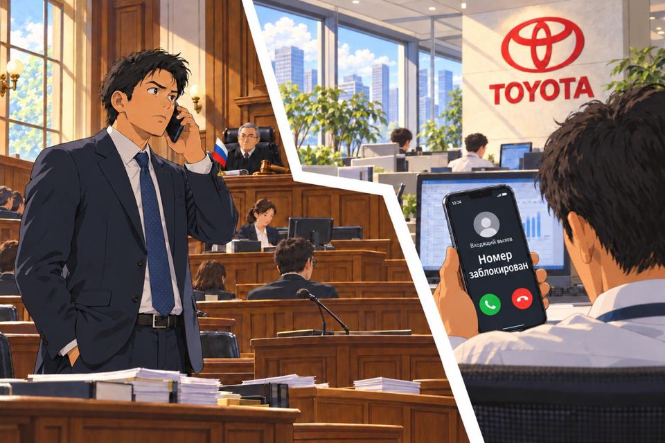 Российская компания вызывает представительно Toyota в суд